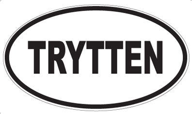 TRYTTEN - Oval Sticker