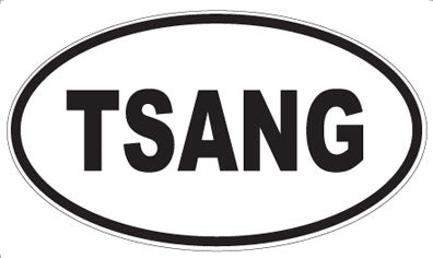 TSANG - Oval Sticker
