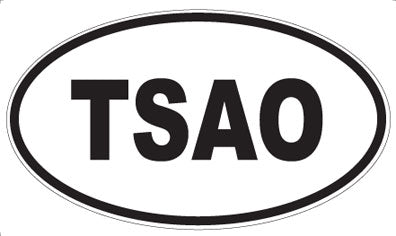 TSAO - Oval Sticker
