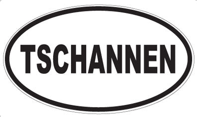 TSCHANNEN - Oval Sticker