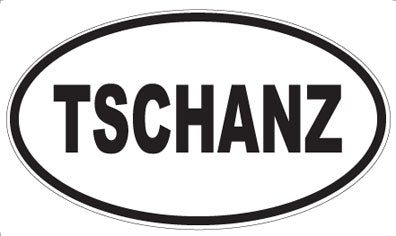 TSCHANZ - Oval Sticker