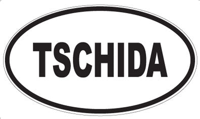 TSCHIDA - Oval Sticker
