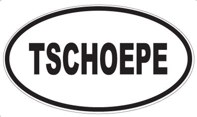 TSCHOEPE - Oval Sticker