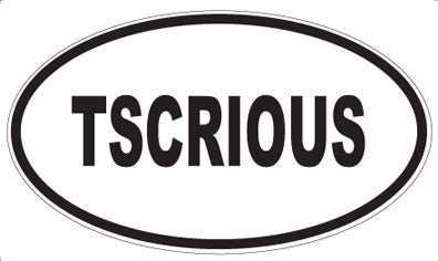 TSCRIOUS - Oval Sticker