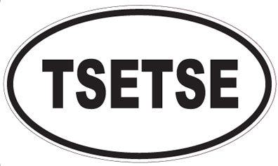 TSETSE - Oval Sticker