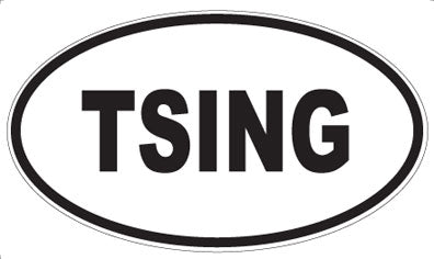 TSING - Oval Sticker