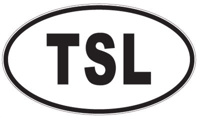 TSL - 3 Letter Initials Oval Magnet