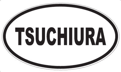TSUCHIURA - Oval Sticker