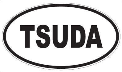 TSUDA - Oval Sticker