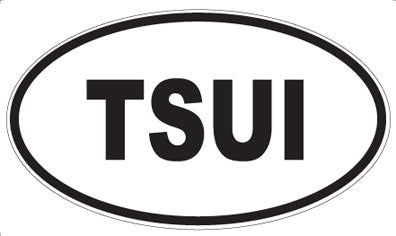 TSUI - Oval Sticker