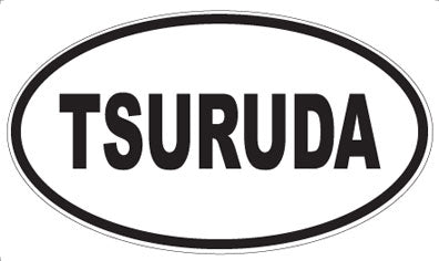 TSURUDA - Oval Sticker