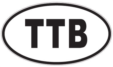 TTB - 3 Letter Initials Oval Magnet