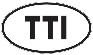 TTI - 3 Letter Initials Oval Magnet