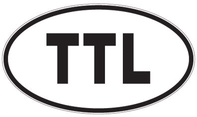 TTL - 3 Letter Initials Oval Magnet
