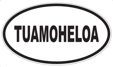 TUAMOHELOA - Oval Magnet