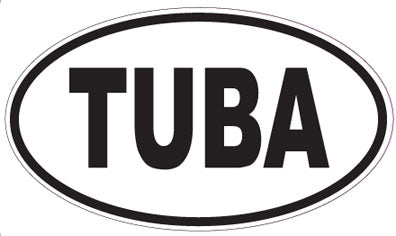 TUBA - Oval Sticker