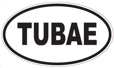 TUBAE - Oval Sticker