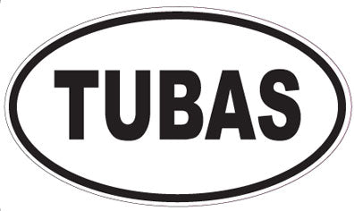 TUBAS - Oval Sticker