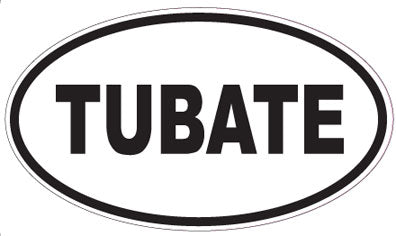 TUBATE - Oval Sticker