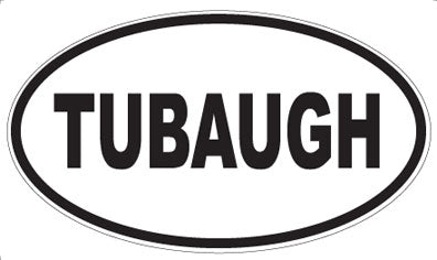 TUBAUGH - Oval Sticker