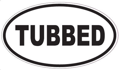 TUBBED - Oval Sticker
