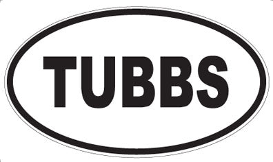 TUBBS - Oval Magnet
