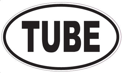 TUBE - Oval Sticker