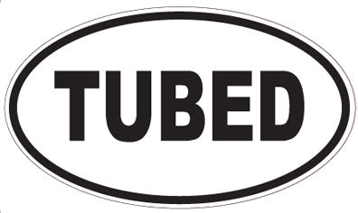 TUBED - Oval Sticker