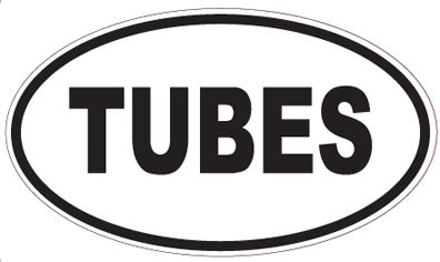 TUBES - Oval Sticker