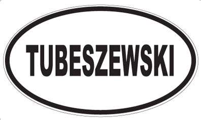 TUBESZEWSKI - Oval Sticker