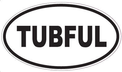 TUBFUL - Oval Sticker