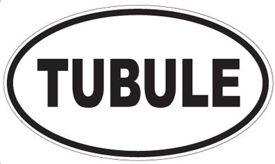 TUBULE - Oval Sticker