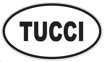 TUCCI - Oval Sticker