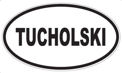 TUCHOLSKI - Oval Magnet