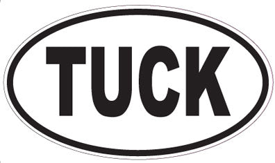 TUCK - Oval Sticker