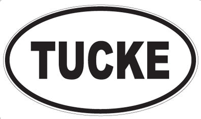 TUCKE - Oval Sticker