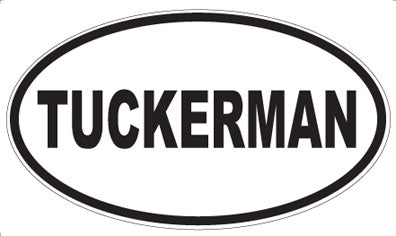 TUCKERMAN - Oval Sticker