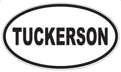 TUCKERSON - Oval Sticker