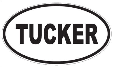 TUCKER - Oval Magnet