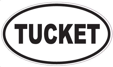TUCKET - Oval Sticker