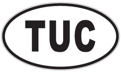 TUC - 3 Letter Initials Oval Magnet