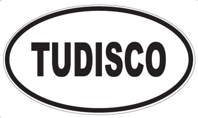 TUDISCO - Oval Sticker