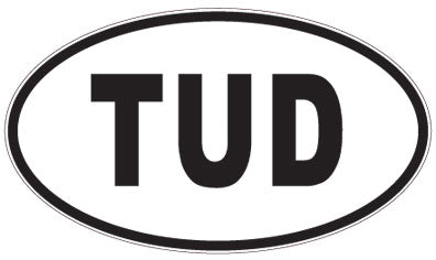 TUD - 3 Letter Initials Oval Magnet