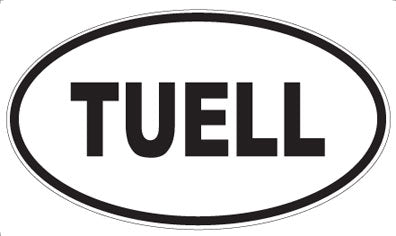 TUELL - Oval Magnet