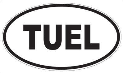 TUEL - Oval Magnet