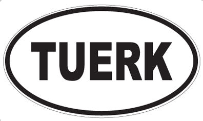 TUERK - Oval Magnet
