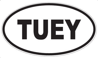 TUEY - Oval Magnet