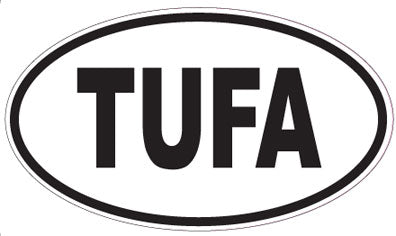 TUFA - Oval Sticker