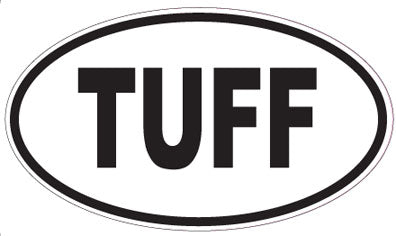 TUFF - Oval Sticker