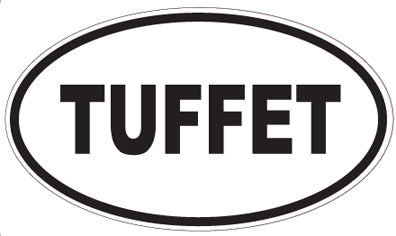 TUFFET - Oval Sticker